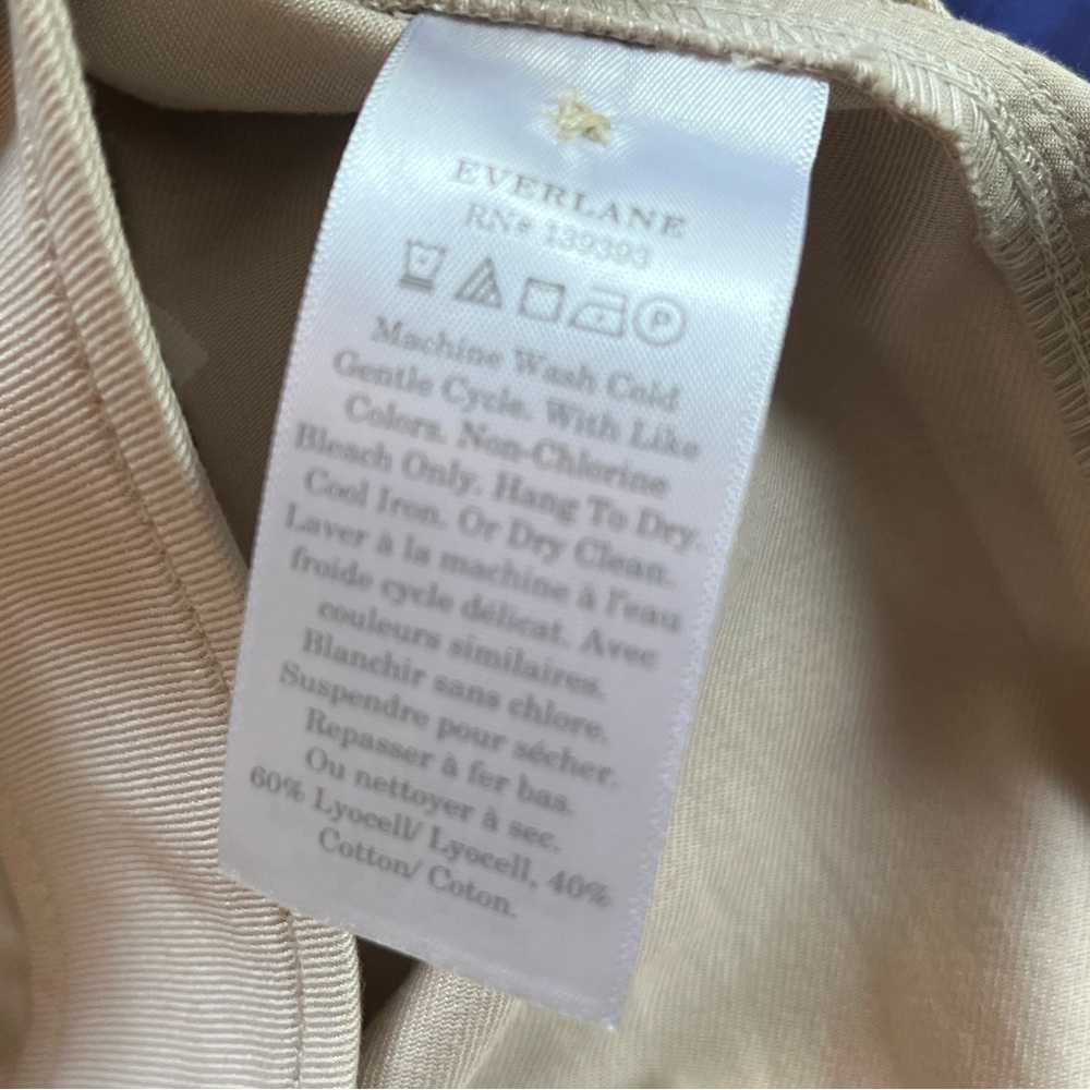 Everlane The Way-High Drape Pant In Sandstone nwt - Picture 9 of 10